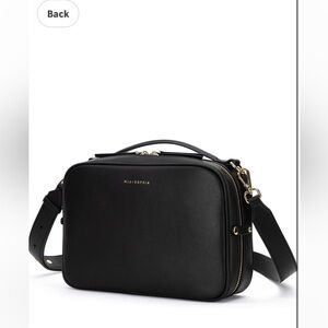 Mia+Sofia genuine leather diaper purse